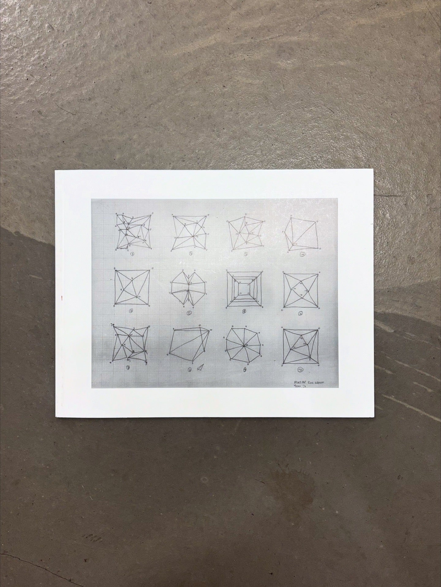 Sol LeWitt, Working Drawings