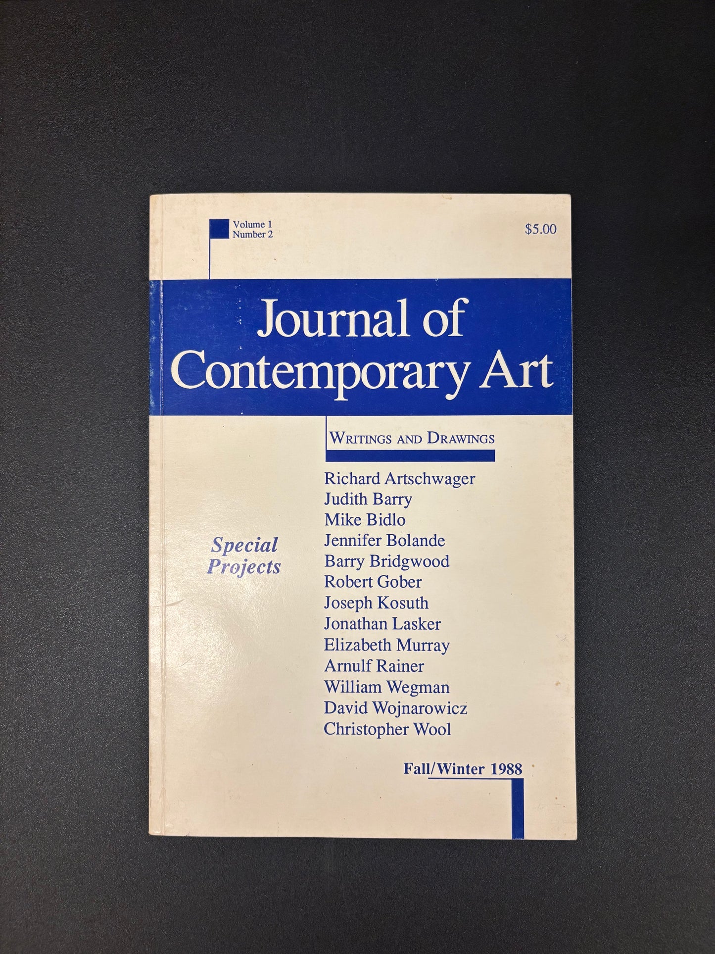 Journal of Contemporary Art New-York 1988