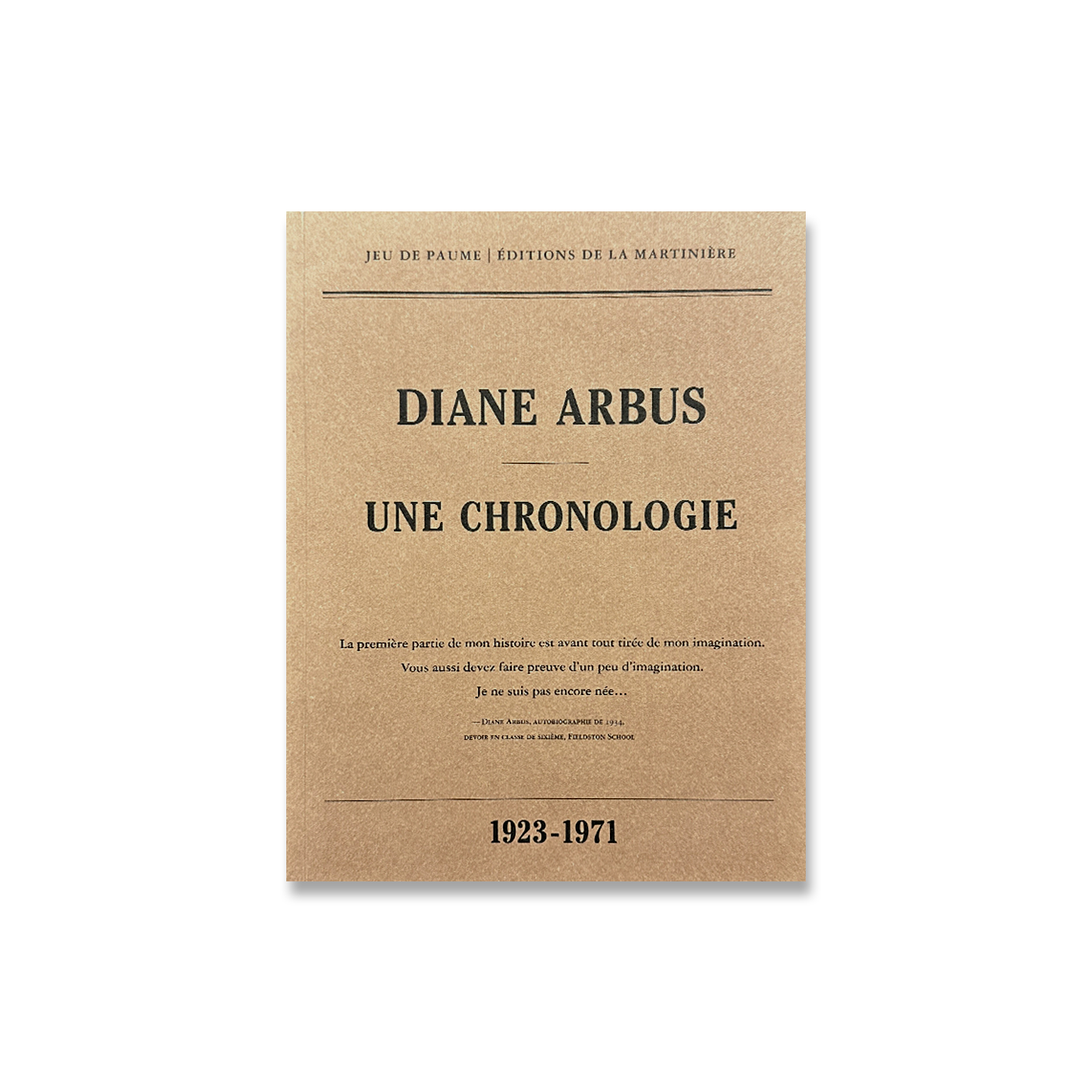 Diane Arbus - une chronologie - 1923-1971